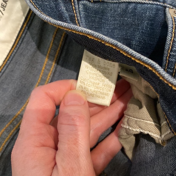 Rag & Bone skinny ripped jeans - size 28 - Picture 11 of 15